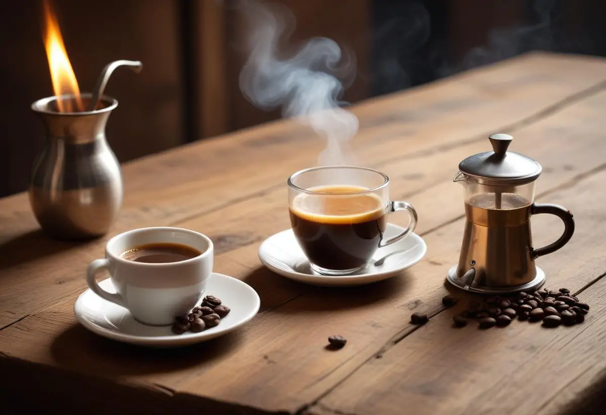 Caffè corretto – en trevlig blandning av kaffe och sprit! illustration