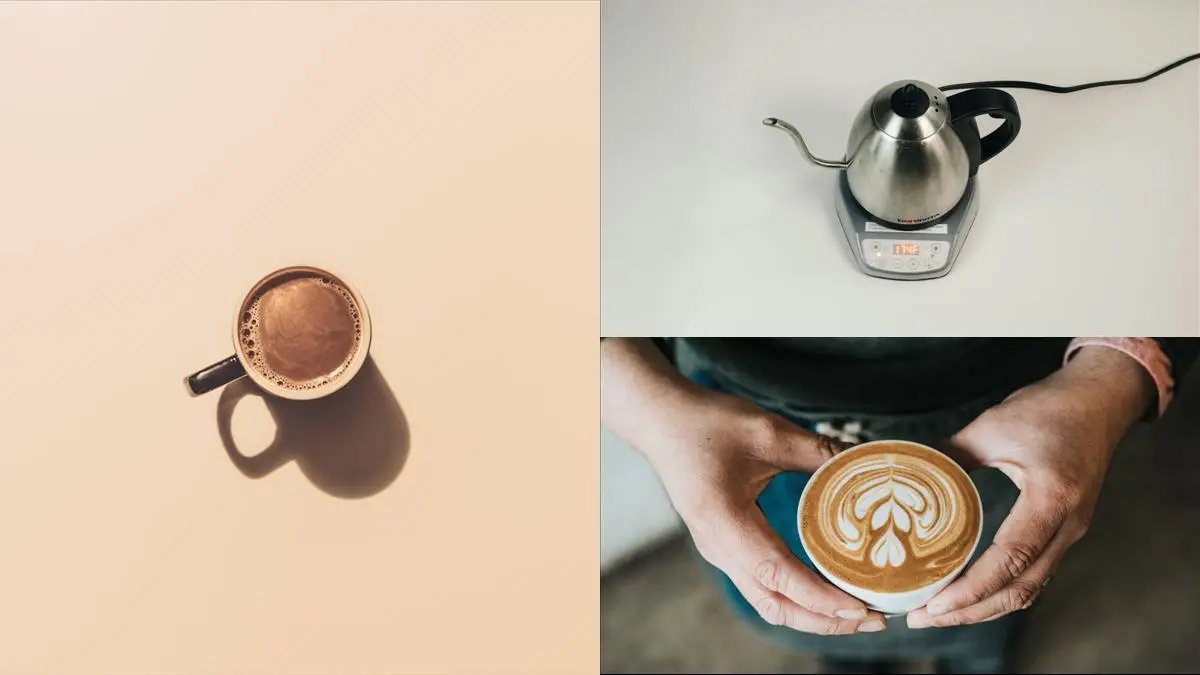 En färgstark resa genom kaffets historia illustration