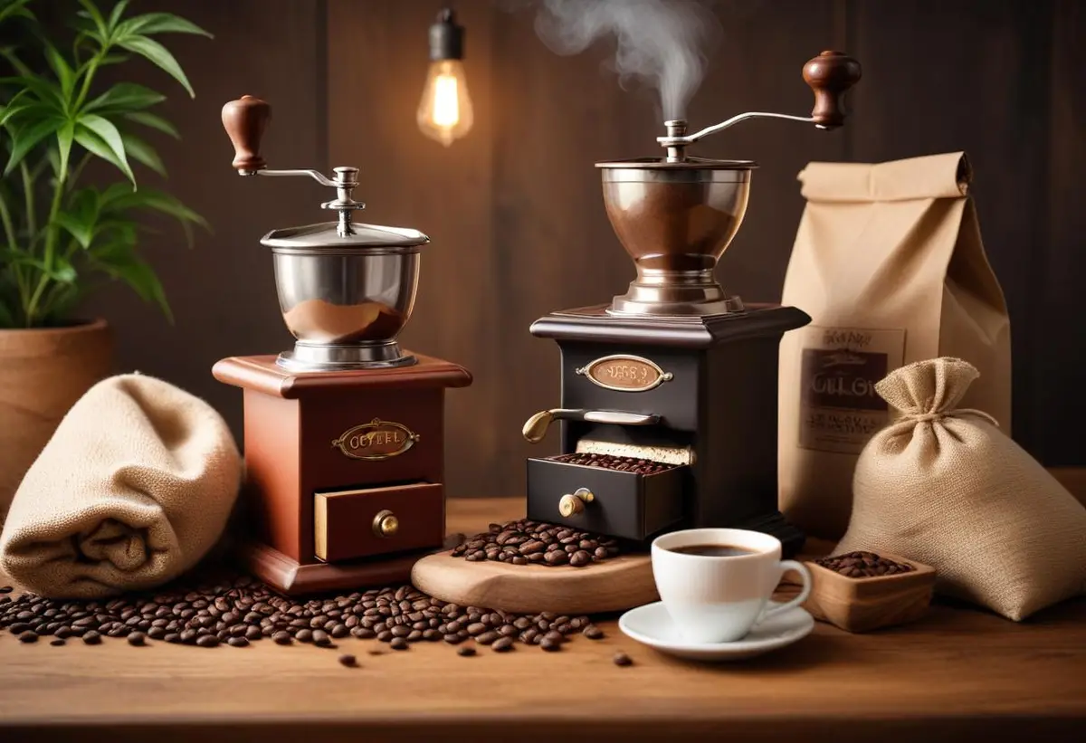 Köp kaffebönor som gör din morgon fantastisk! illustration