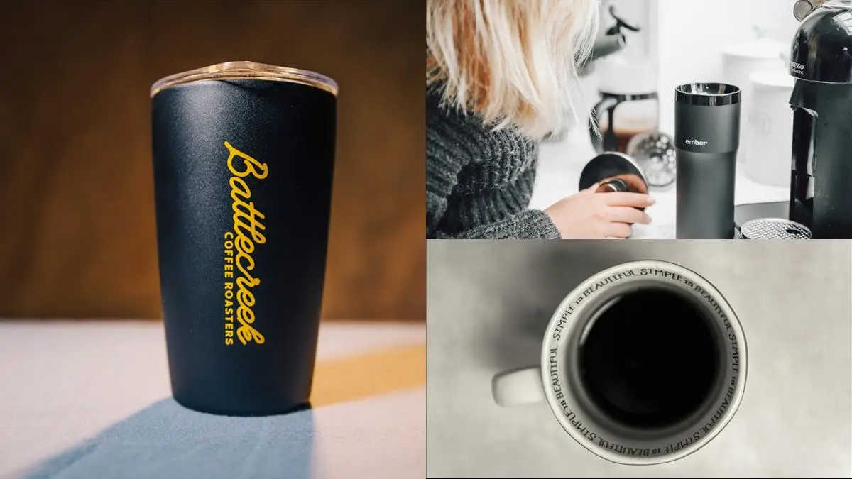 Stora kaffemuggar för kontoret illustration